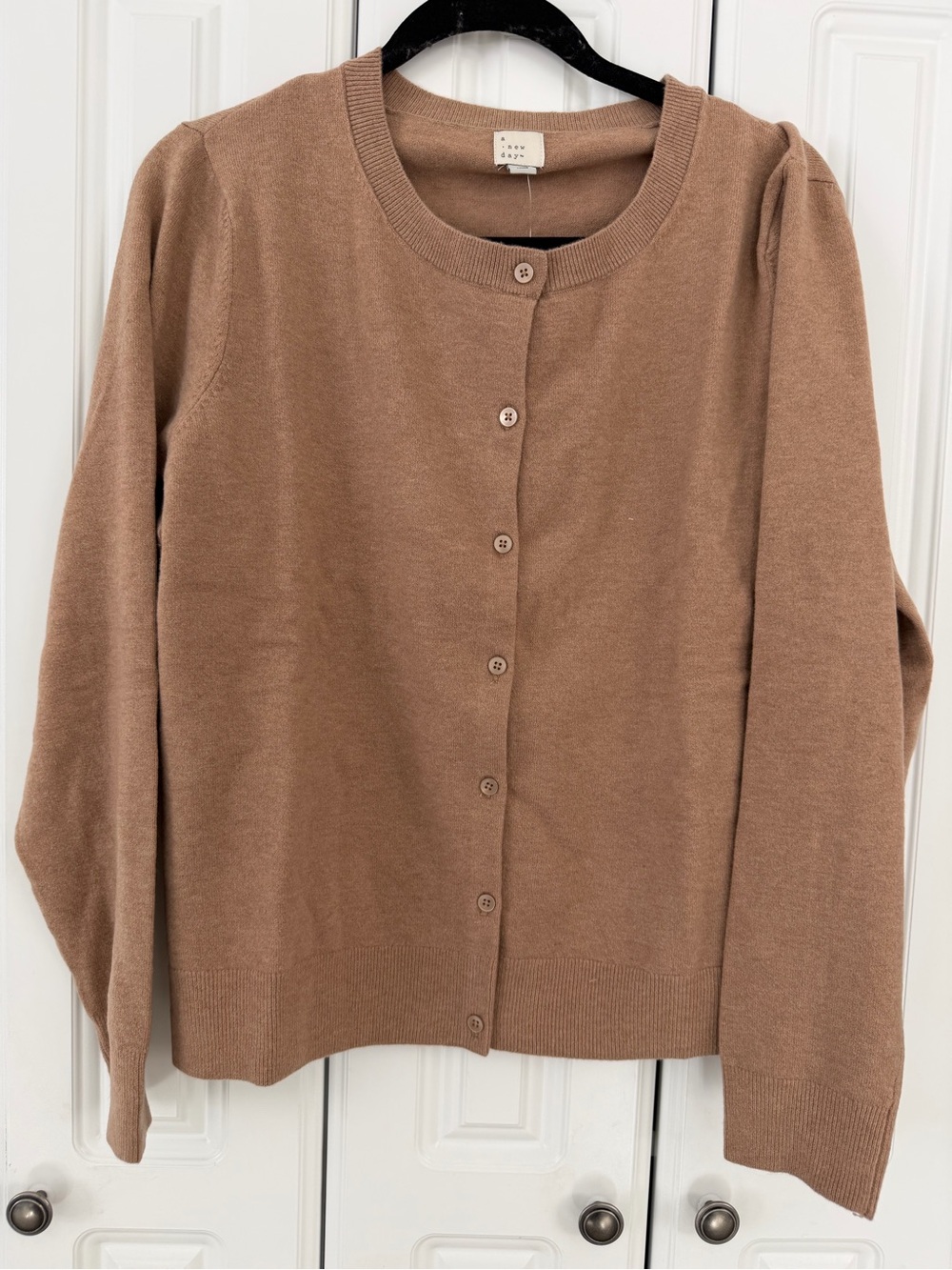 Cashmere-like Cardigan Camel Size 1x